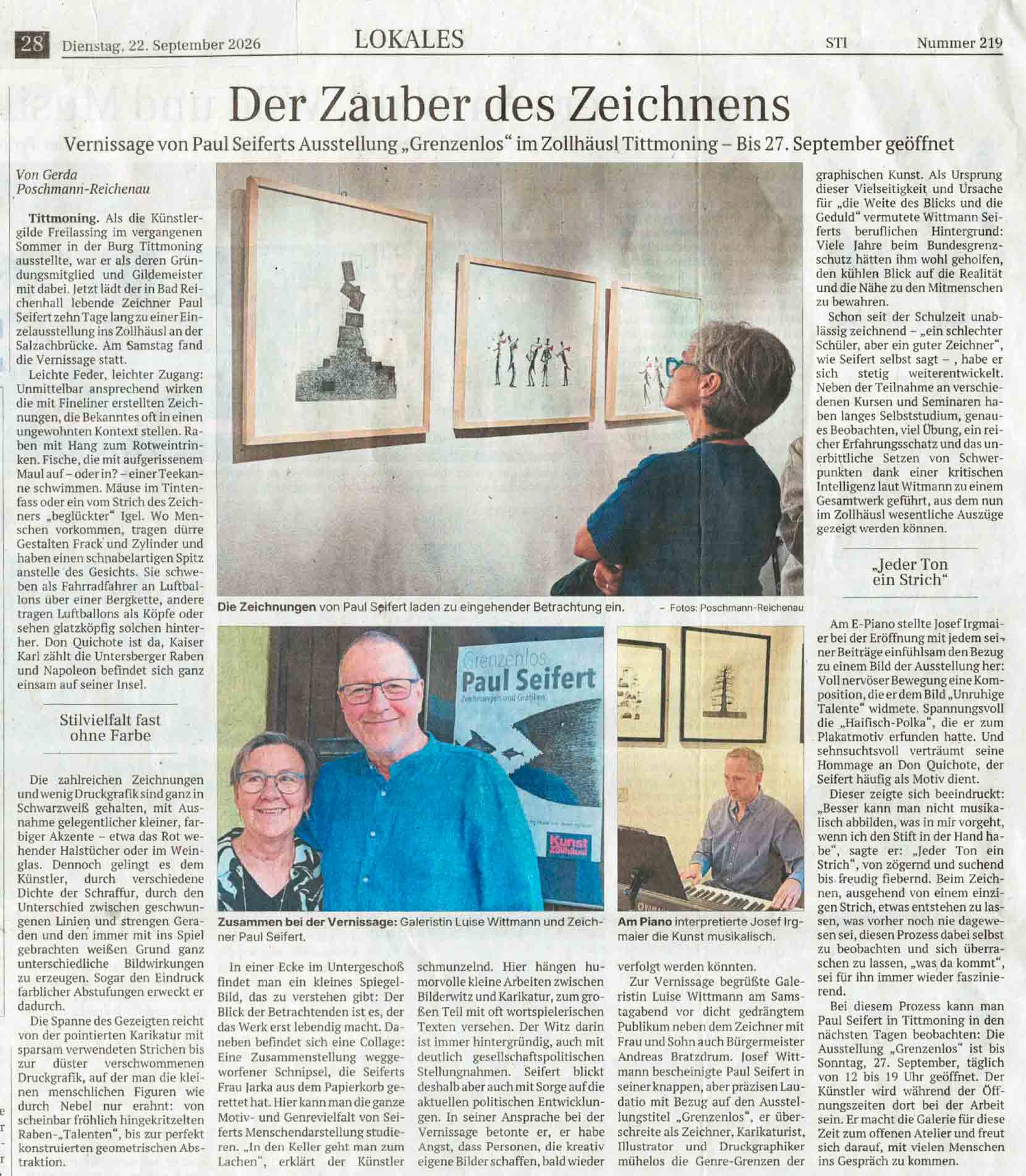 Paul, Seifert, Grafik, Zeichnung, Zollhäusl, Tittmoning